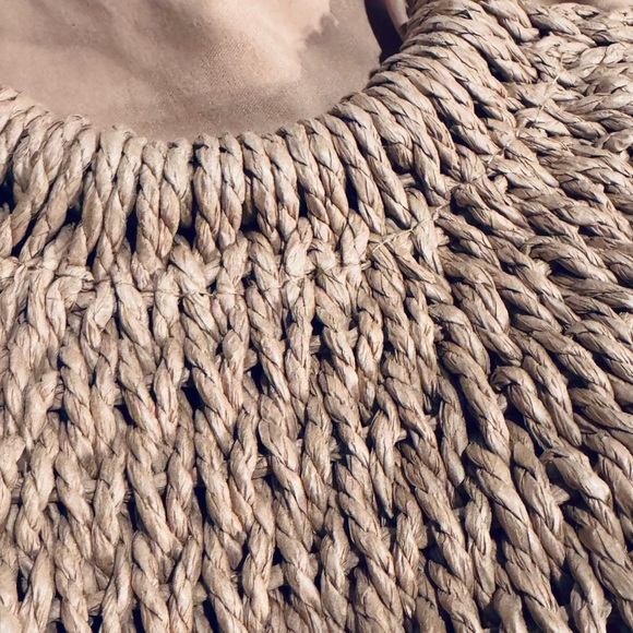 Summer Rattan Top Handle Bag - Picture 3 of 4